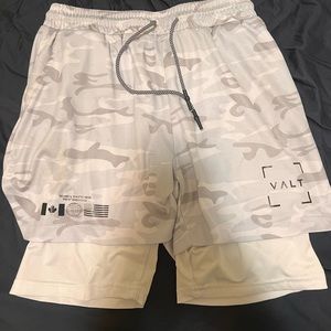 gym shorts with built in compression